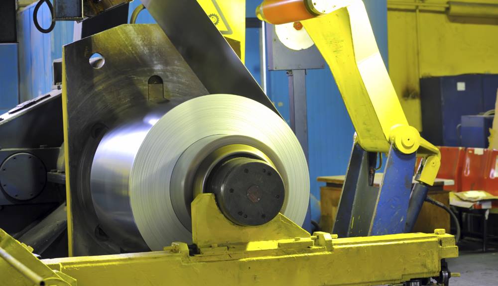 rolls of steel sheet