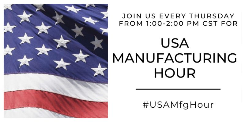 USA Manufacturing Hour on Twitter